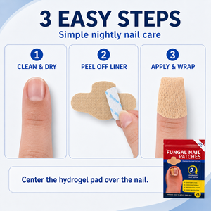 Patchs hydrogel pour ongles de pieds, soin nuit 9 heures, marque privée, pour ongles abîmés, cassés ou atteints de mycose - Product Image 5