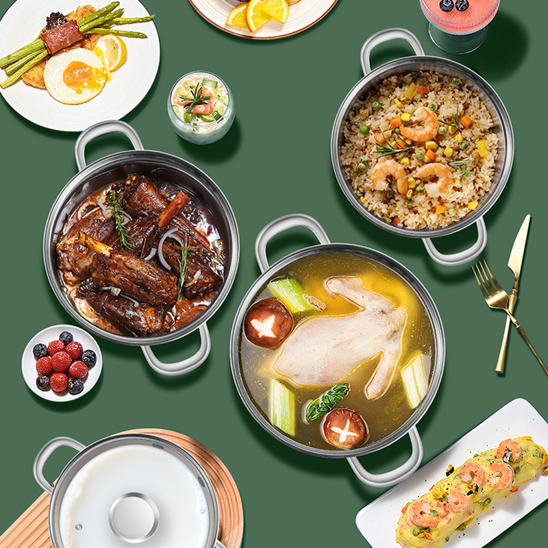 Happycook, черные кухонные принадлежности, высококачественные наборы кухонной посуды из нержавеющей стали, антиадгедерные наборы кухонной утвари