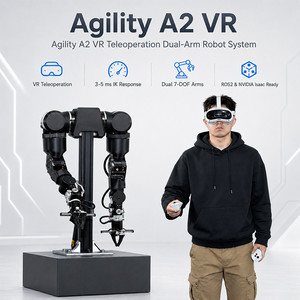 Plateforme de recherche robotique Foxtech Agility A2 avec bras robotique VR bimanuel pour l'apprentissage par imitation et la collecte de données VLA - Product Image 1