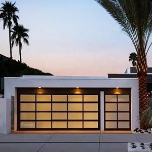 <span class=keywords><strong>Porte</strong></span> de garage en verre en aluminium trempé <span class=keywords><strong>Porte</strong></span> de garage en verre encadrée en aluminium Prix d'usine - Product Image 6