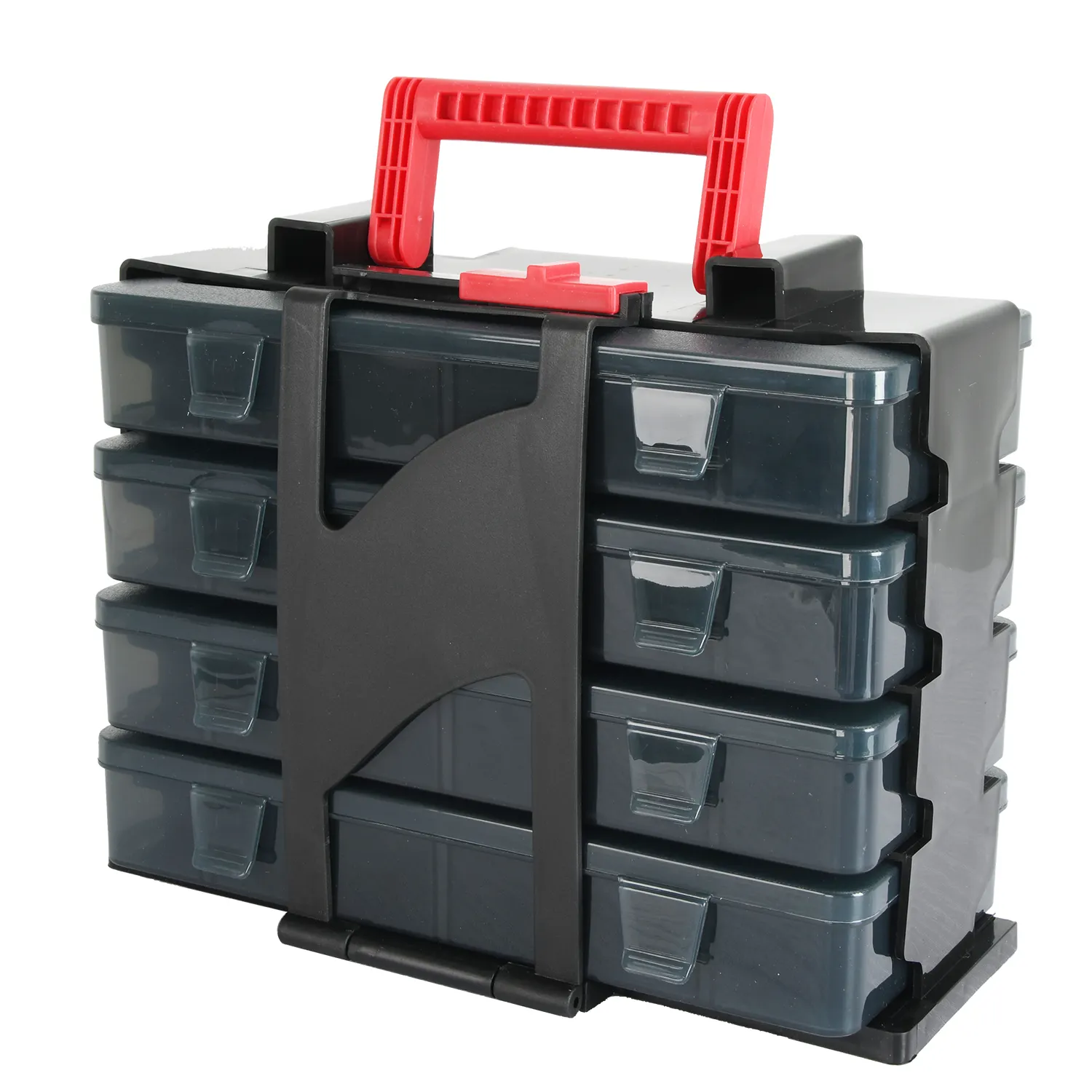 Vertak 4-слойная пластиковая коробка для мелких деталей, органайзер для 12 ящиков, использованные запасные части, коробка для хранения