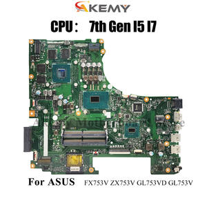 Carte mère d'ordinateur portable GL753VD pour ASUS ROG Strix GL753V FX753V ZX753V GL753VD GL753VE avec processeur <span class=keywords><strong>I5</strong></span> I7, tests 100% OK, en stock - Product Image 2
