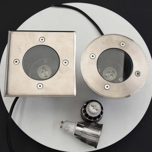 110MM120MM屋外フロアアップライターグラウンドデッキコンクリート階段舗装埋め込みステップランプMR16地下地下<span class=keywords><strong>LED</strong></span>ライトGU10