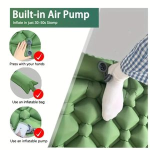 Self Inflating Camping Air <b>Mattress</b> Foot Pump TPU Ultralight Sleeping Mat TPU Folding Sleeping Pad for Hiking Tent Outdoor - Product Image 3