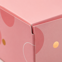 Boîte d'expédition rose pastel de qualité supérieure, personnalisée à l'intérieur et à l'extérieur, emballage en carton ondulé pour cosmétiques, vêtements, cadeaux