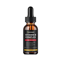 Complexe de vitamines B liquide OEM, soutient la fonction cérébrale, l'humeur et les niveaux d'énergie, la croissance cellulaire, gouttes liquides de complexe de vitamines B