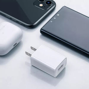 Pengisi daya kubus Mini colokan US Mini 5W pengisi daya perjalanan USB tunggal 5V 1A pengisi daya adaptor dinding Port USB untuk <span class=keywords><strong>iphone</strong></span> Samsung - Product Image 4