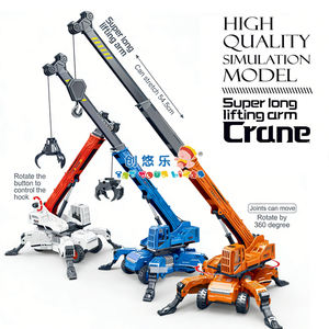 Juguete de Grúa de Construcción con Fricción EPT, con Brazo de Elevación Extensible, 3 Tipos de Ganchos y Rotación de 360° °   Juguete de vehículo de ingeniería con articulaciones giratorias - Product Image 2