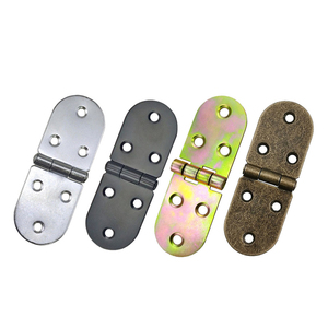 Semi Circular Waist Flap Hinge 180 Degree Flip Top Concealed <b>Fold</b> Hinge For Dining Picnic <b>Table</b> Shoe Cabinet Wooden - Product Image 2
