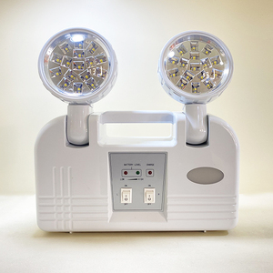 ABS素材 AC100-240V 充電式リチウム<span class=keywords><strong>LED</strong></span>ツインスポット非常灯（ホテルや病院用） - Product Image 2