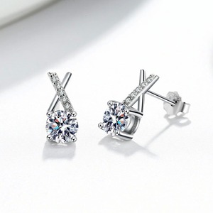 <span class=keywords><strong>Boucles</strong></span> <span class=keywords><strong>d</strong></span>'<span class=keywords><strong>oreilles</strong></span> clous en <span class=keywords><strong>argent</strong></span> sterling <span class=keywords><strong>925</strong></span> non ternissant avec zircone cubique pour femmes et jeunes filles, bijoux fins pour fiançailles et mariage, vente en gros - Product Image 3