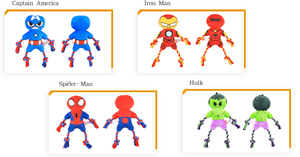 Squeaky Dog Rope Toy-Material de algodón estilo Hulk Diseño de dibujos animados novedoso - Product Image 4