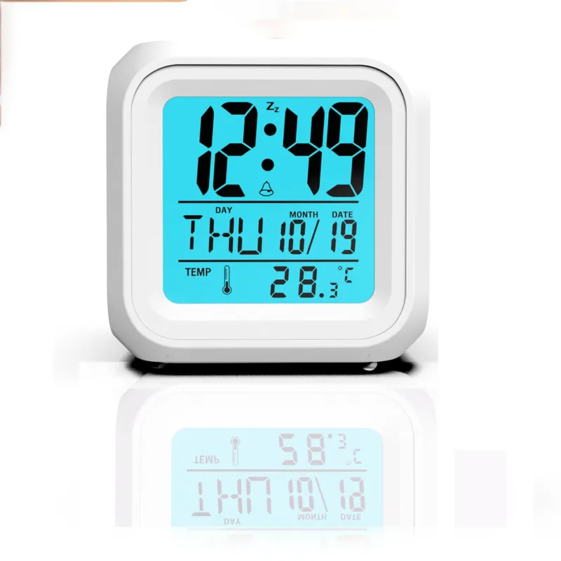 7 Colors Changing Night Light Children Desk Clock Kids Alarm Clock Small Led Digital Clock