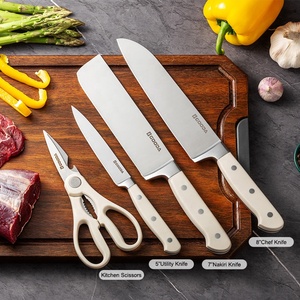 Professional Kitchen <strong>Knife</strong> <strong>Set</strong> 5pcs Stainless Steel <strong>Sharp</strong> ABS Handle Kitchen Shear Kitchen Chef <strong>Knife</strong> <strong>Set</strong> With PP Block <strong>Set</strong> - Product Image 4