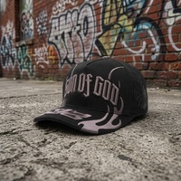 OEM ODM Baseballpetten Op Maat 3D Borduurwerk Logo Satijn Voering 5 Panel Baseball Cap Gorras G5 NFC Zoon van God Zwarte Baez Petten
