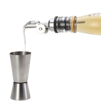 Verseur d'huile d'olive et bec verseur à vin automatique en acier inoxydable argenté, doré, rose et noir