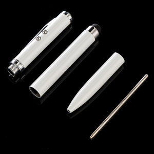 Bút Cảm Ứng Màn Hình 4 Trong 1 Bút Kim Loại Màu Trơn Đèn LED Đèn Pin Laser Mạnh Mẽ Cho Điện Thoại Di Động - Product Image 2