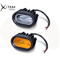 Voyant d'avertissement LED d'approche de chariot élévateur 3 "20W Bleu 4D Led Work Driving Warning Offroad Light