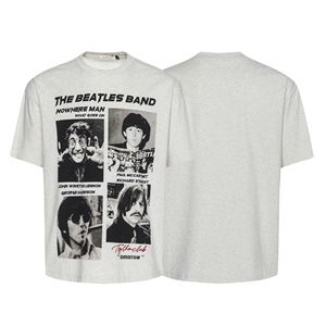 เสื้อยืดกราฟิก<span class=keywords><strong>วง</strong></span>เดอะบีเทิลส์แบบคัสตอมสำหรับผู้ชาย ทรงโอเวอร์ไซส์ สไตล์วินเทจ ร็อค ย้อนยุค 90s สตรีทแวร์ ผ้าหนา ทรงบ็อกซี่ ไหล่ตก - Product Image 3