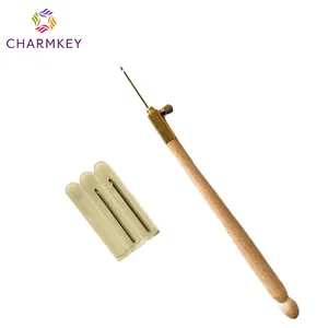 Charmkey-agujas de tejer de alta calidad y aspecto bonito, para ganchillo y tejer a mano