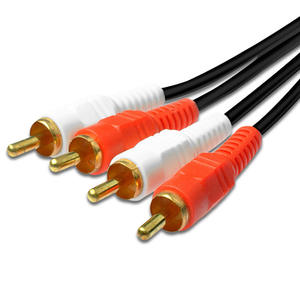 <span class=keywords><strong>Cable</strong></span> <span class=keywords><strong>de</strong></span> Audio y Video OEM <span class=keywords><strong>de</strong></span> Fábrica, Chapado en Oro, 2RCA a 2RCA, para TV, VCR, DVD, Satélite - Product Image 2