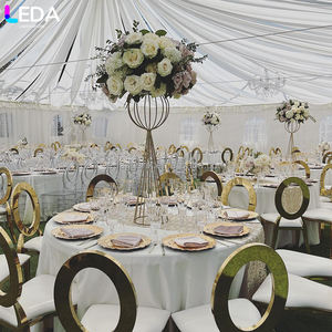 LEDA Soporte de Metal Moderno y de Lujo para Flores de Boda, Adorno Guía de Centro de Mesa para Eventos y Bodas - Product Image 3