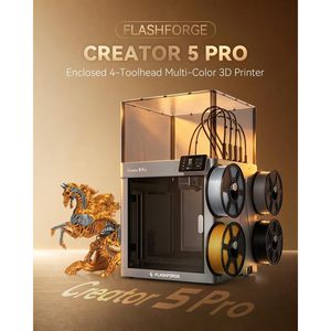 เครื่องพิมพ์สามมิติ Flashforge Creator 5 Pro ขนาด 256x256x256 มม. หัวพิมพ์คู่ ระดับอุตสาหกรรม พร้อมห้องทำความร้อน ระบบกรองฝุ่น วัสดุอะลูมิเนียมอัลลอยด์ - Product Image 2