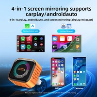 Boîtier CarPlay Modèle M72 avec USB Type-C pour voitures compatibles Android Auto AirPlay Miracast, mise en miroir d'écran sans latence et fluide