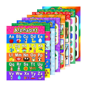 Impression personnalisée affiche d'éducation plastifiée apprentissage Alphabet numéro météo arithmétique affiche éducative pour les enfants d'âge préscolaire - Product Image 1