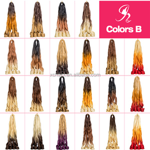 150g Crochet bện tổng hợp phần mở rộng tóc xoăn bện tóc mượt cơ thể lỏng sóng Pony phong cách xoắn ốc Curl pháp lọn tóc - Product Image 5