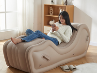 Fauteuil gonflable moderne en tissu rembourré, extensible, très vendu, pour salon, extérieur, centres commerciaux et chambre à coucher