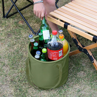 Tragbarer Outdoor-Faltbarer Eimer, Erweiterbarer Auto-Wassertank für Camping, Picknick & Wäsche, Kochgeschirr