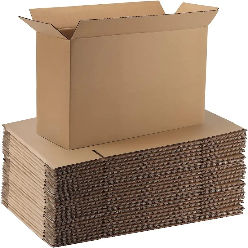 Custom Printed Moving Cardboard Box Clothing Shoes Package Corrugated Shipping Box With Logo