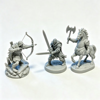 Fabricant d'impression 3D en résine, figurines miniatures personnalisées SLA, figurines TTRPG, détails complexes, vente en gros, usine