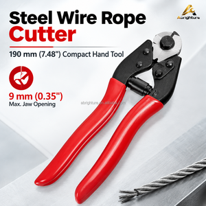 Coupe-câble en acier de 7,5 pouces (190 mm), pince coupante robuste en acier CR-V pour câbles de frein de vélo et cordes à <span class=keywords><strong>linge</strong></span> - Product Image 1