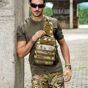 Tactical <b>Small</b> Bag Molle Sports Bag Chest Body Sling Single Shoulder Tactical <b>Backpack</b> for Fishing Hiking Hunting Bags - Product Image 5