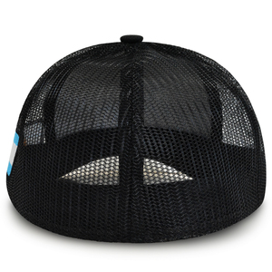 Cappellino da camionista con patch bandiera nazionale Argentina di alta qualità, ricamo 3D con lettera <span class=keywords><strong>ARG</strong></span>, retro chiuso, in rete traspirante. - Product Image 6