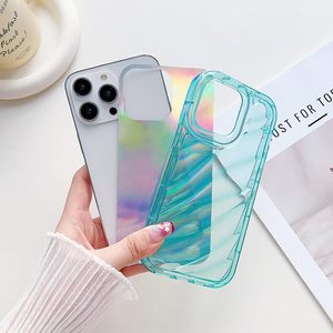 เคสโทรศัพท์กันน้ำ ดีไซน์หรูหรา ผลิตจากกระดาษการ์ดเลเซอร์ ทนทานต่อการตกกระแทก ผลิตจากวัสดุ TPU นิ่ม สำหรับ 15 Pro และทุกซีรีส์ - Product Image 5