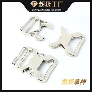 Boucle à dégagement latéral 32 mm en alliage de zinc, durable et résistante à l'usure, pour sacs, vêtements, ceintures, accessoires de sac à dos - Product Image 4