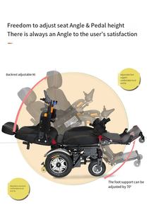Excelente silla de ruedas eléctrica de acero de nuevo estilo con rotura electromagnética para equipos de fisioterapia y rehabilitación - Product Image 4