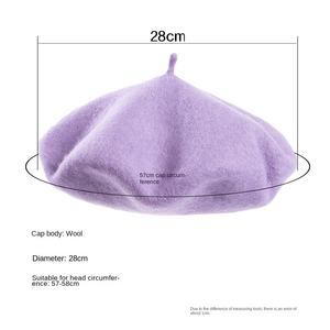 85% laine béret chapeau corée français vente chaude <span class=keywords><strong>peintre</strong></span> tricoté béret chapeau pour femmes dame en plein air mode robe - Product Image 2