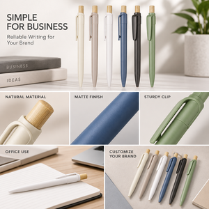 <span class=keywords><strong>Stylo</strong></span> bille en RABS recyclé avec logo personnalisé, <span class=keywords><strong>stylo</strong></span> en bambou écologique et durable 1,0 mm, stylos promotionnels <span class=keywords><strong>pour</strong></span> entreprises - Product Image 2