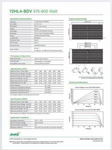 Nouveau matériau 580W silicium monocristallin panneaux solaires de type N Modules PV bifaciaux Kit de système <span class=keywords><strong>solaire</strong></span> pour <span class=keywords><strong>façade</strong></span> de toit RV BIPV - Product Image 4