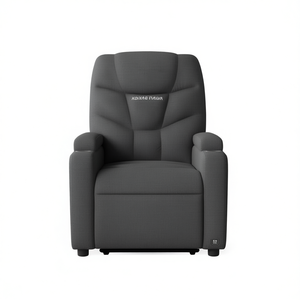 Poltrona Reclinabile Massaggiante in Tessuto Grigio Scuro, Monoposto, Funzionamento Manuale, Stile Contemporaneo, Schienale Stretto, Braccioli Imbottiti - Product Image 1