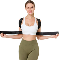 Orthèse de soutien dorsal pour adultes, correcteur de posture médical orthopédique pour la colonne vertébrale supérieure, confortable, réglable, respirant, en nylon