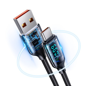 USAMS Nuovo SJ544 <span class=keywords><strong>Cavo</strong></span> di Ricarica Tipo C con Display Digitale 6A Ricarica Rapida Intrecciato per <span class=keywords><strong>Caricabatterie</strong></span> <span class=keywords><strong>IPHONE</strong></span> 1,2m - Product Image 3