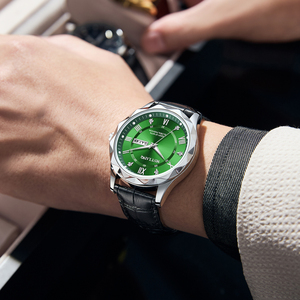 Men's Non <strong>Automatic</strong> <strong>Chronograph</strong> Leather Strap Waterproof Quartz Watch Fashion Business Watch Series Classic Luxury Watch - Product Image 5