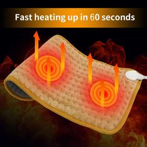 Alfombrilla de masaje de cuerpo completo de franela de fibra de carbono duradera, comodidad estable y saludable, con almohadilla térmica eléctrica, gran oferta - Product Image 4