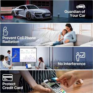 Pochette de blocage de signal 5G pour téléphone portable, clé de voiture, WIFI, GPS, télécommande – Étui de protection anti-espionnage - Product Image 6