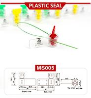 Sceau de verrouillage torsadé en plastique Joint de sécurité pour compteur d'eau électrique à énergie torsadée